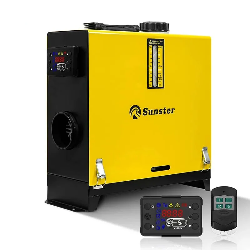 Diesel Air Heater – Dieselverwarmer – Parkeerverwarmer – Camperverwarmer – Werkplaatsverwarmer – 8KW Vermogen – LCD Bediening