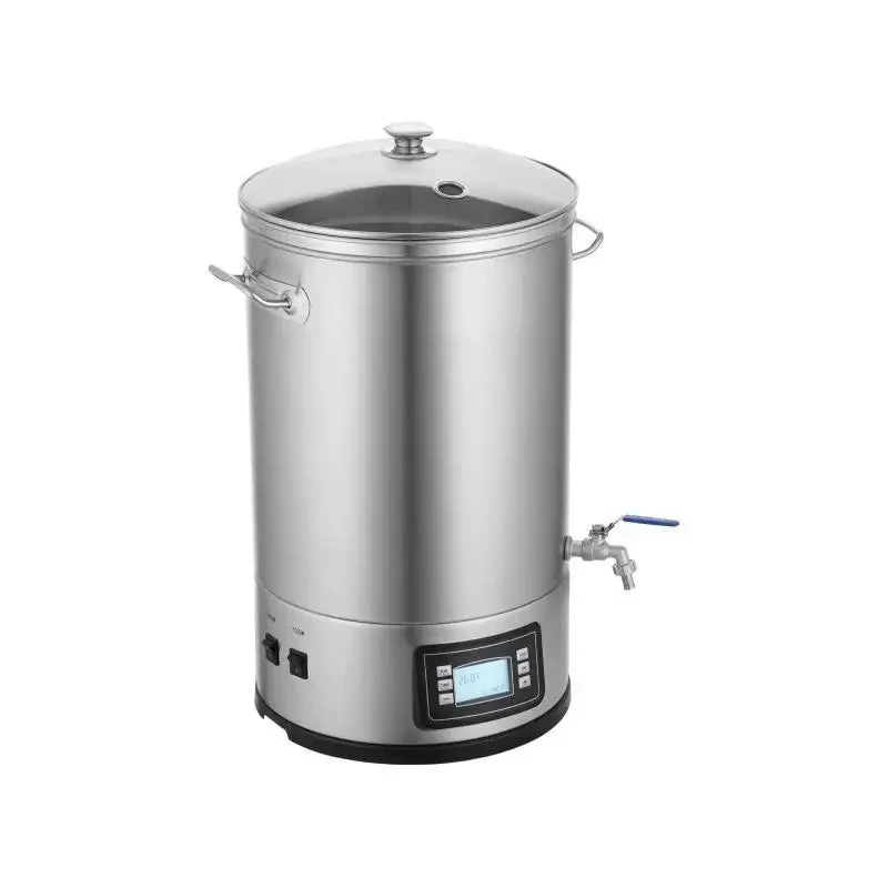 Elektrisch Brouwketel Systeem – Thuisbrouwketel – Bierbrouwset – Ambachtelijk Bierbrouwen – 30 Liter Capaciteit – 304 Roestvrij Staal – Elektronische Temperatuurregeling