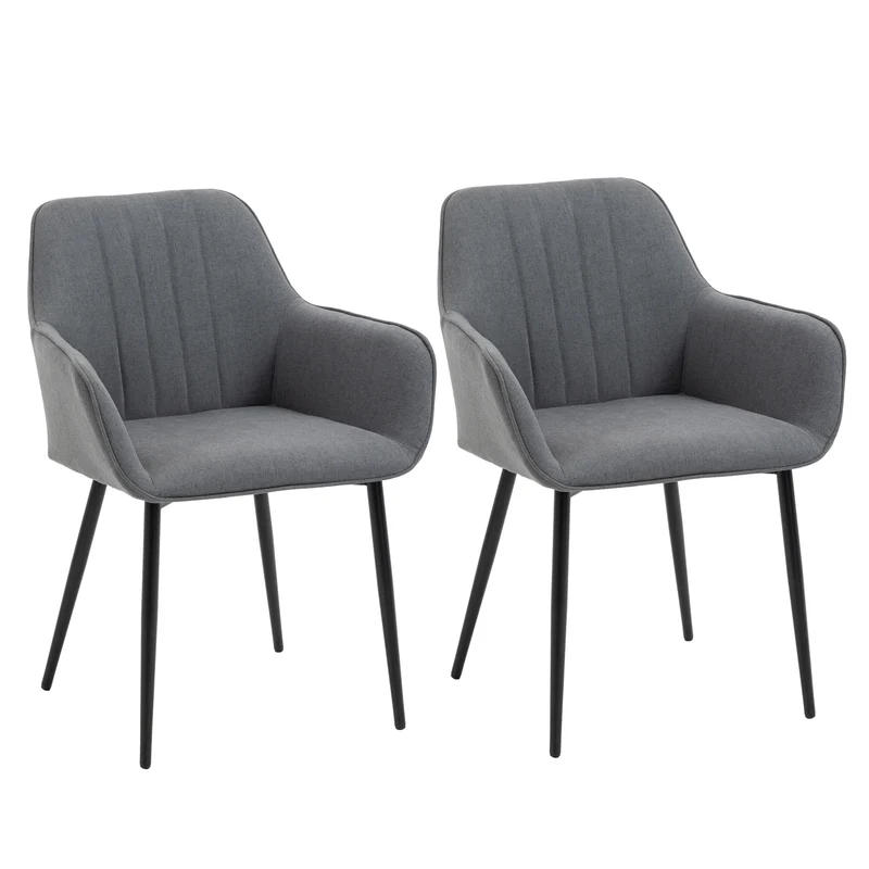 Stoelen – Eetkamerstoelen – Tafelsstoelen – Comfortabele Stoelen – Scandinavisch Design – Ergonomisch – Metalen Pootjes
