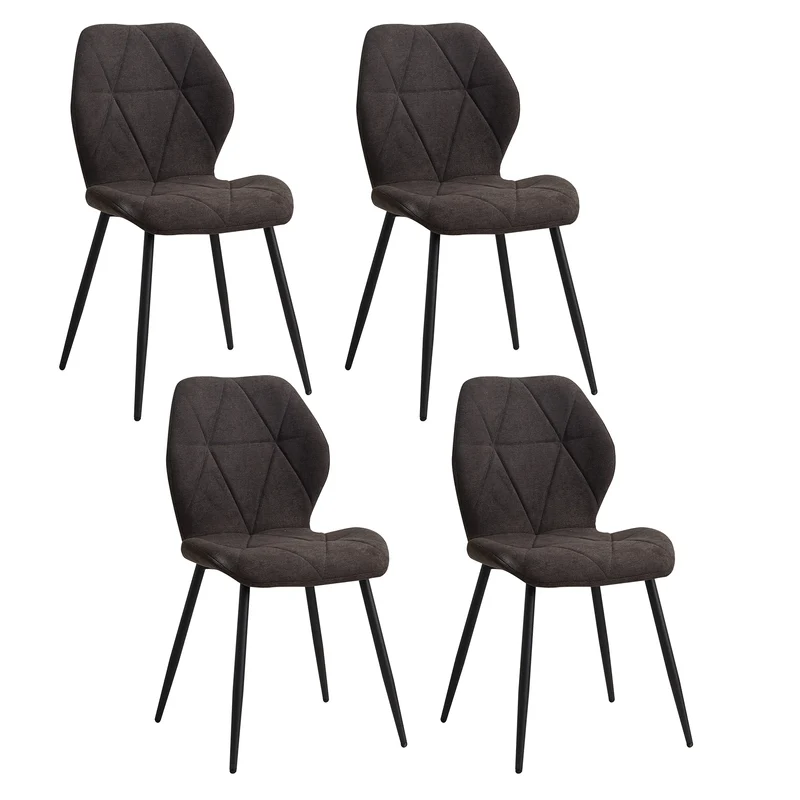 Eetkamerstoel – Stoel – Zitstoel – Linnen Stoel – Comfortabele Stoel – Ademend Linnen – Ergonomische Rugleuning