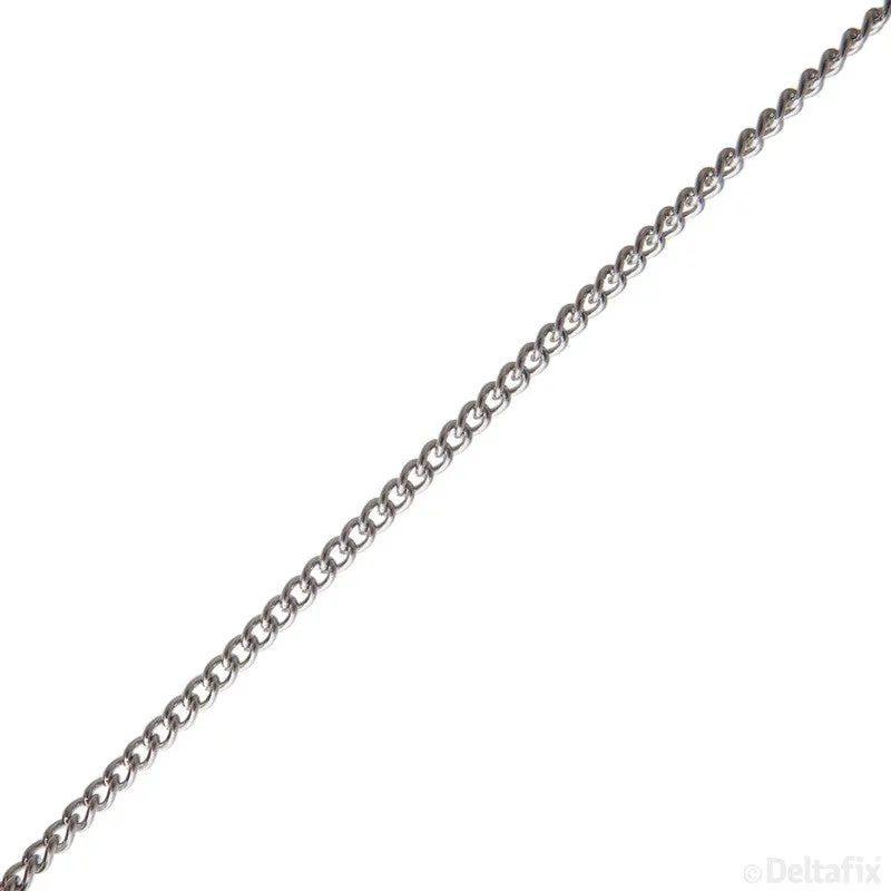 Deltafix schakelketting 1,1mm vernikkeld metaal per meter