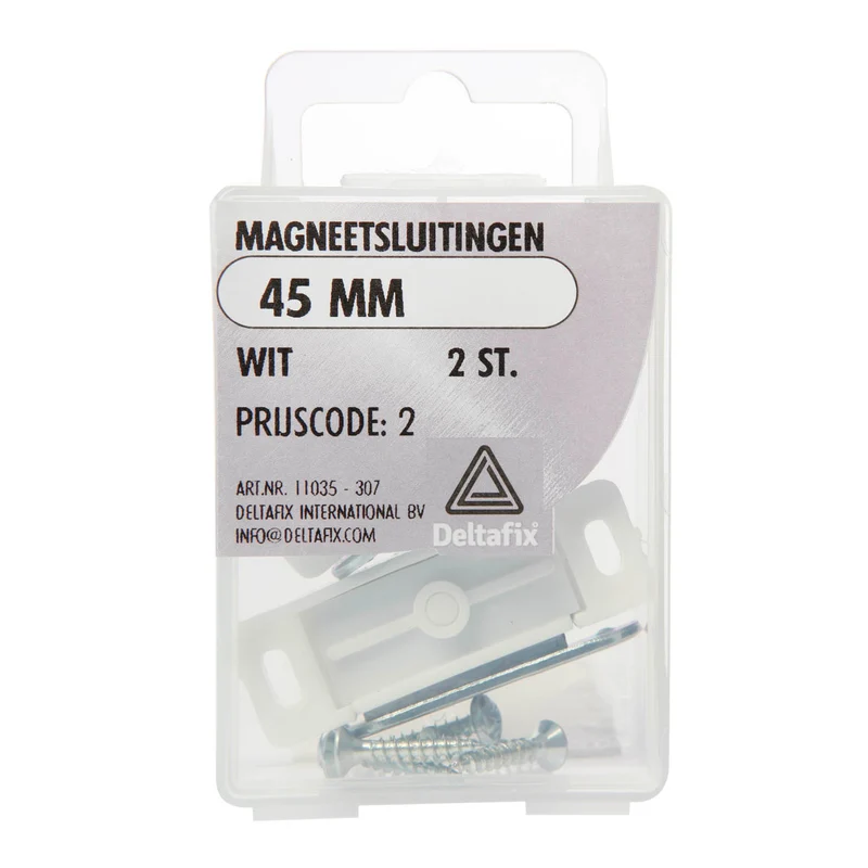 Deltafix magneetsluiting wit 45mm 2st