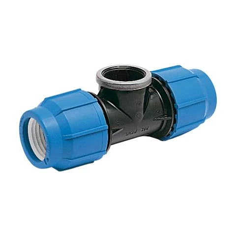 Martens T-stuk hoge druk PVC 20x1/2" 90G binnendraad