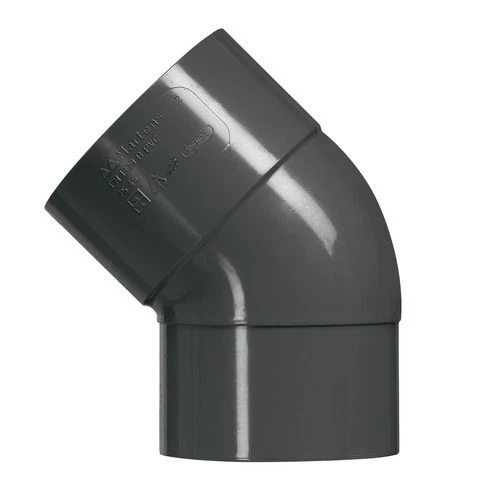Martens PVC bocht 45º 80mm kunststof antraciet