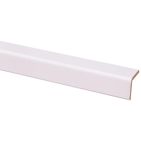 Zelfklevende buitenhoek MDF wit 2,8x2,8 2,6m