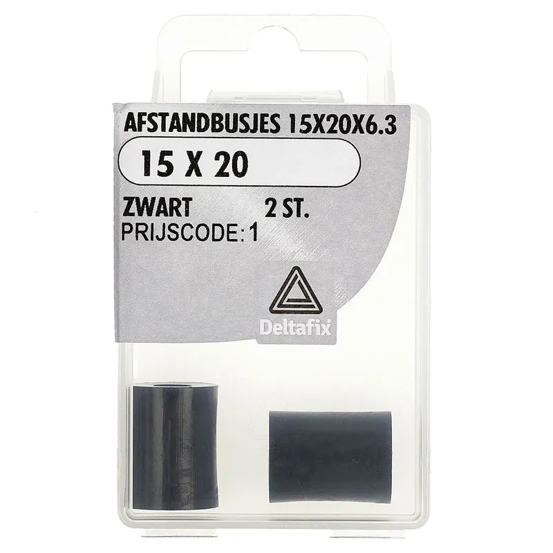 Deltafix afstandbus polyetheen 15x20x6,3mm 2st
