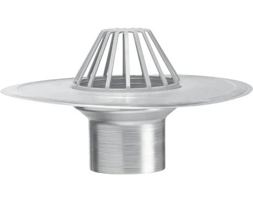 Kiezelbak met uitloop aluminium 80mm