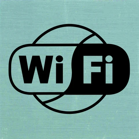 Pickup pictogram wifi aluminium 80x80mm