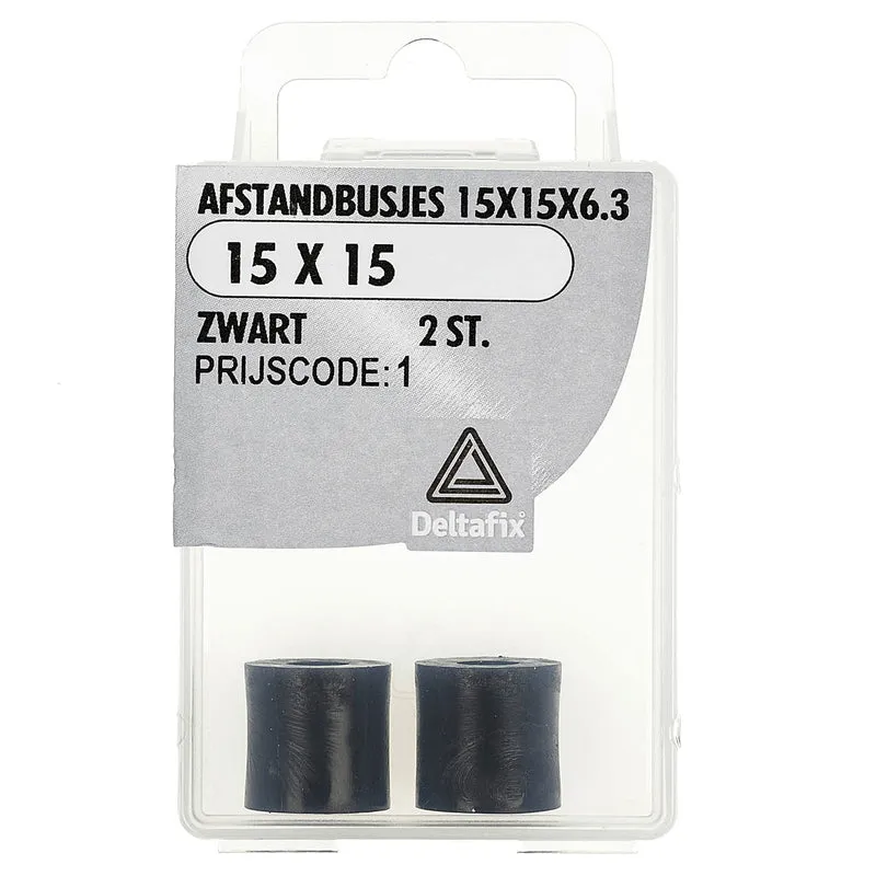 Deltafix afstandbus polyetheen 15x5x6,3mm 2st