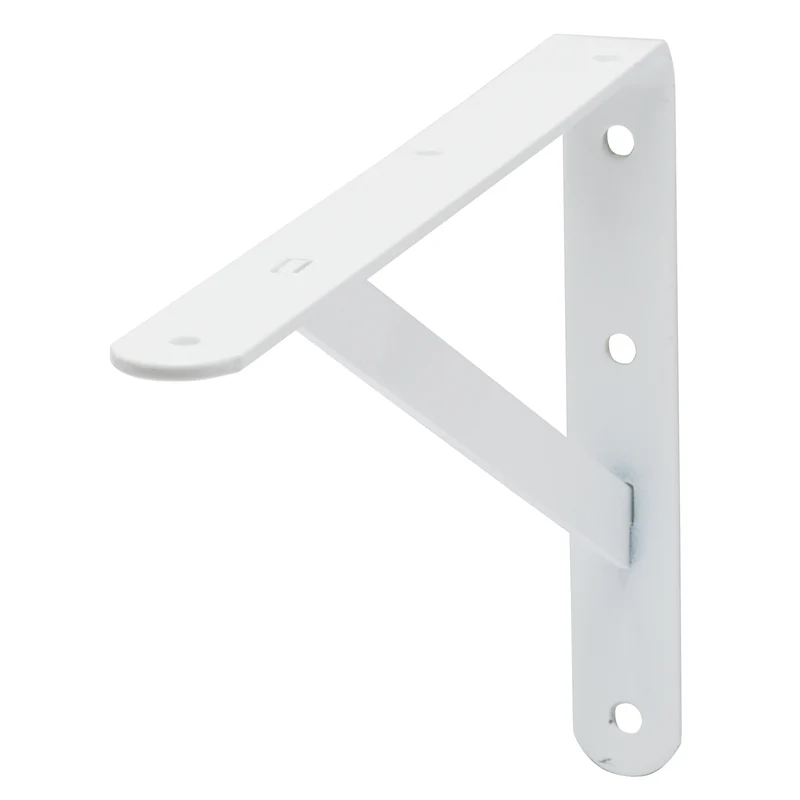Duraline plankdrager enkel staal wit 20x30cm