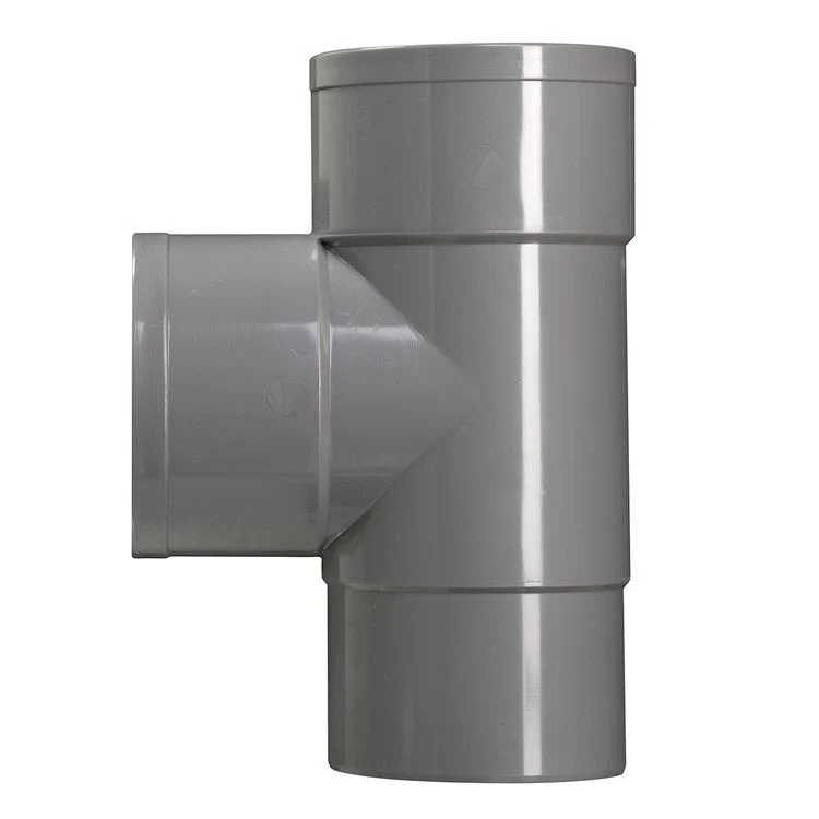 T-stuk 87º HWA 2xlijmmof PVC 100x100mm