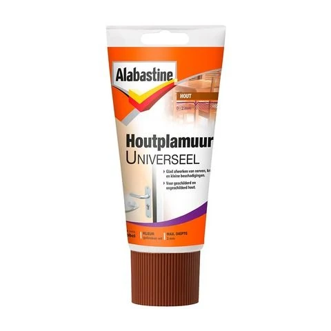 Alabastine universele houtplamuur wit 250gr
