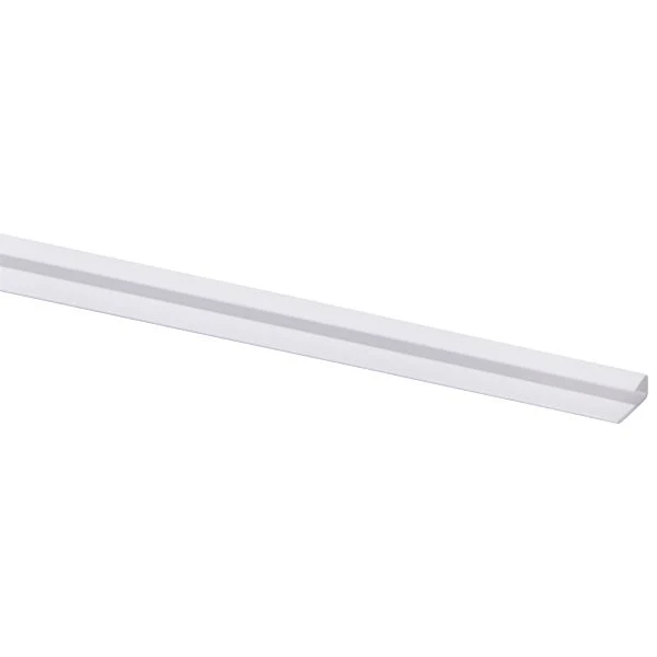 Eindprofiel kunststof wit 7x22mm 2,6m