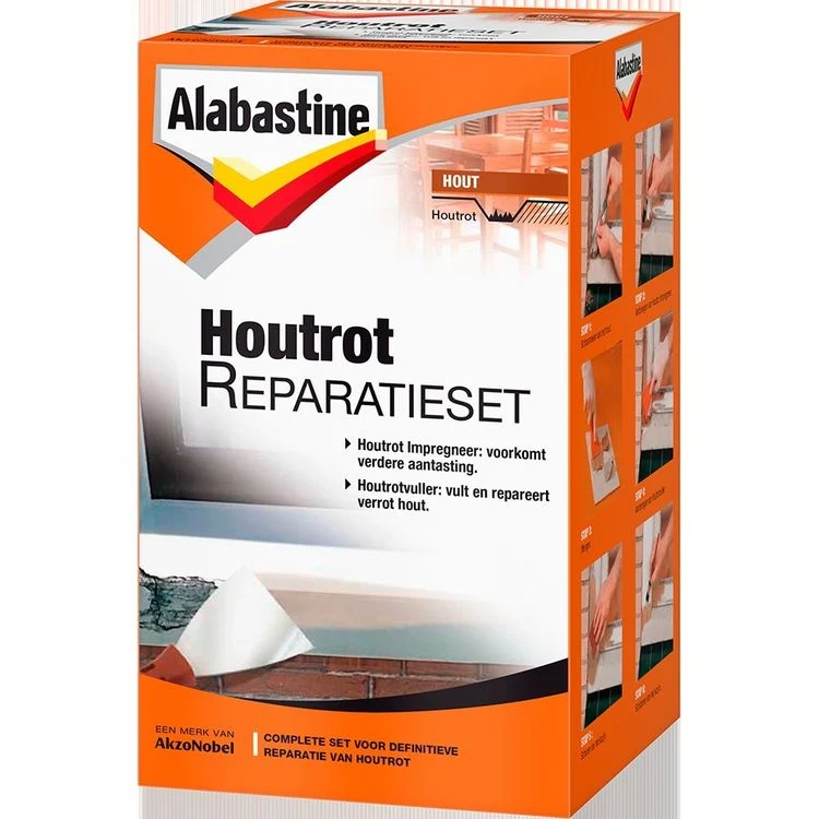 Alabastine houtrotvuller reparatieset bruin 500gr