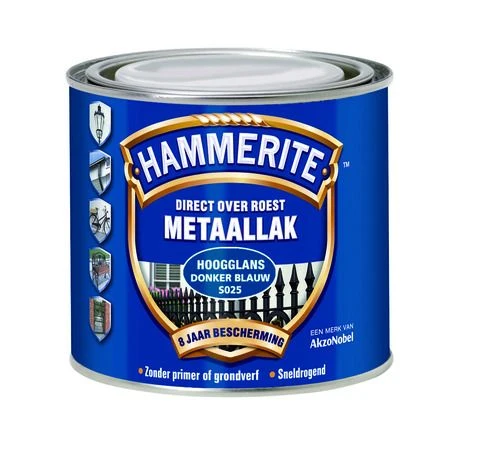 Hammerite metaallak hoogglans S040 rood 250ml