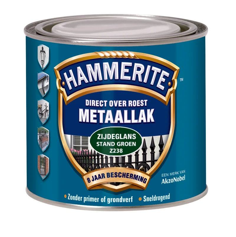 Hammerite metaallak zijdeglans Z228 standblauw 250ml