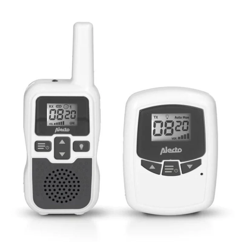 Alecto Babyfoon Dbx-80 Wit/Antraciet Met Groot Bereik Tot 3.000 Meter