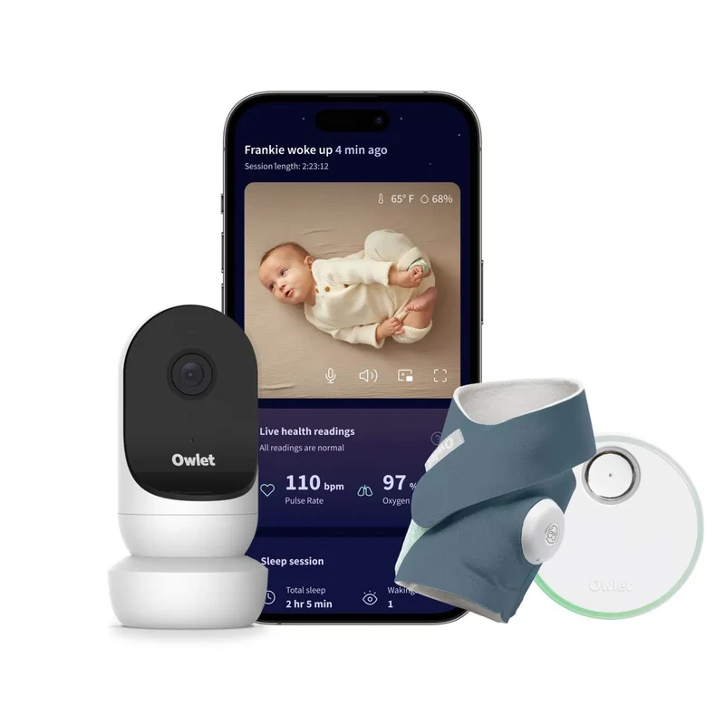 Owlet Babyfoon Dream Sock & Cam 2 Bundel - Bedtime Blue