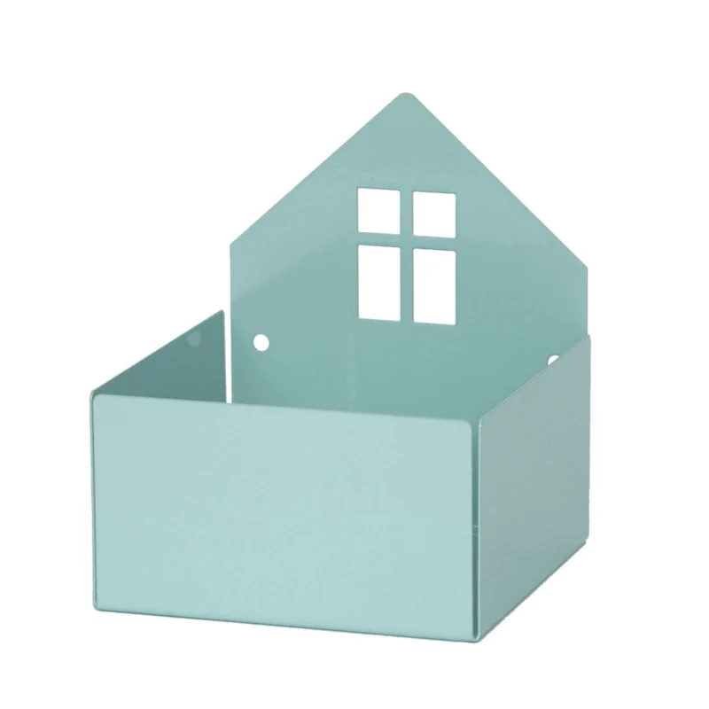 Roommate Opbergbakjes Huis Pastel Blue