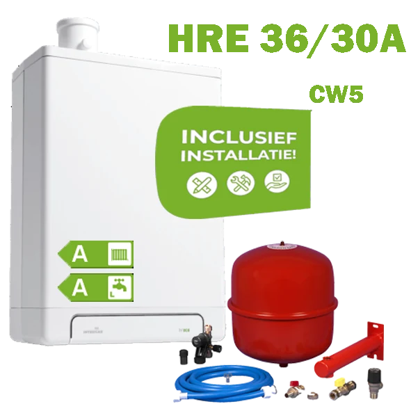 INTERGAS HRE36/30A (CW5) volledig geinstalleerd