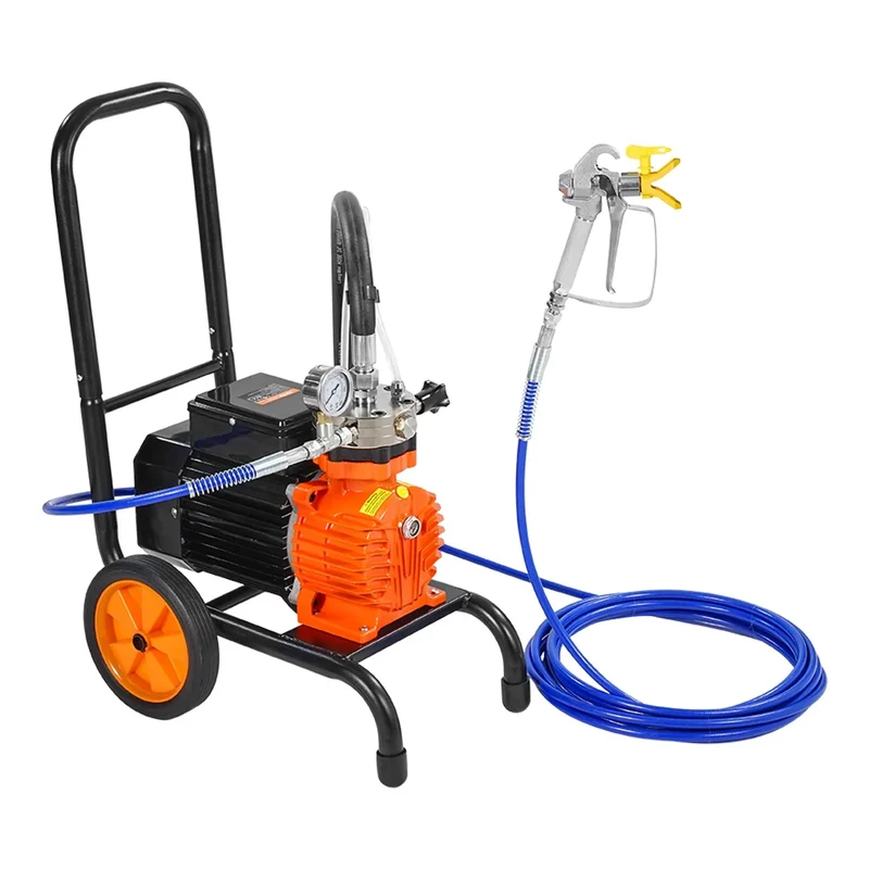 Airless Diaphragma Verfspuitmachine - Kar Airless Verfspuit - Airless Verfspuit - Verfspuiten Electrisch - Verfspuitmachine - 1100W - 1800 PSI Hogedruk - Voor Grote Verfkluss - en Binnen - Buiten
