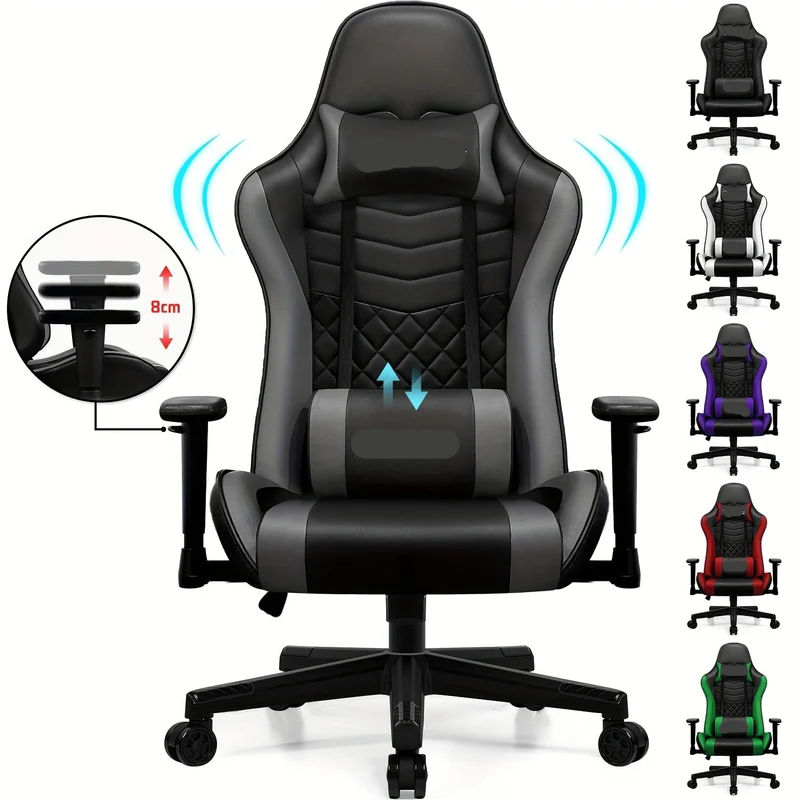 Ergonomische Gamingstoel – Bureaustoel – Game Stoel – Office Chair – Traploos Verstelbare Rugleuning – 4D Armleuningen