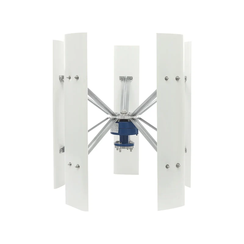 Windturbine – Windgenerator – Windmolen – Verticale As Turbine – Vijf Bladen – 12V Output – Geluidsarm En Weerbestendig