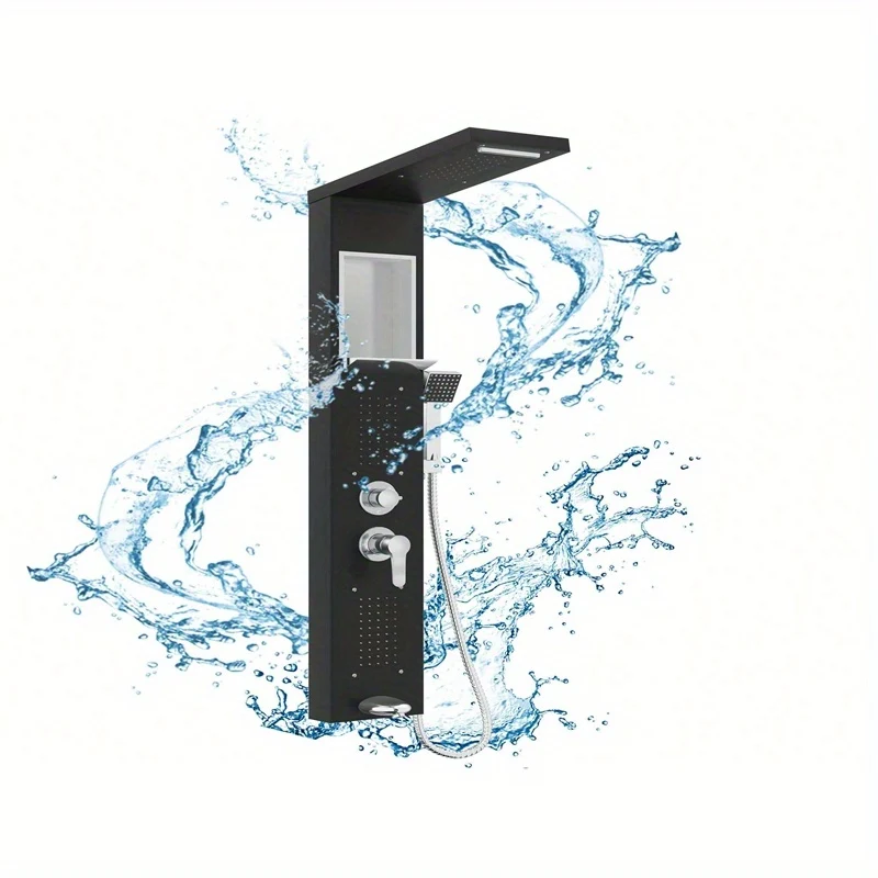 Shower Panel, Shower Set, Stainless Steel Shower System, Wall Mounted Shower Panel With Hand Shower