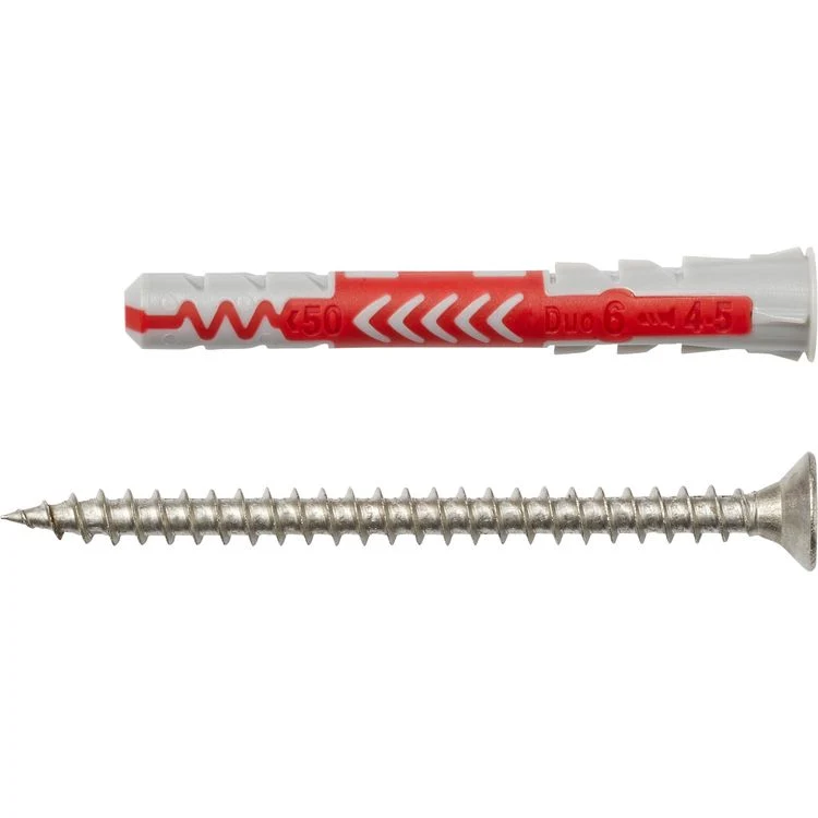 Fischer DuoPower universeelplug PZ2 nylon 6x50mm 4st