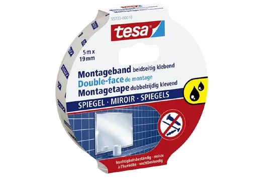 Tesa Powerbond montagetape wit 19mm 5m