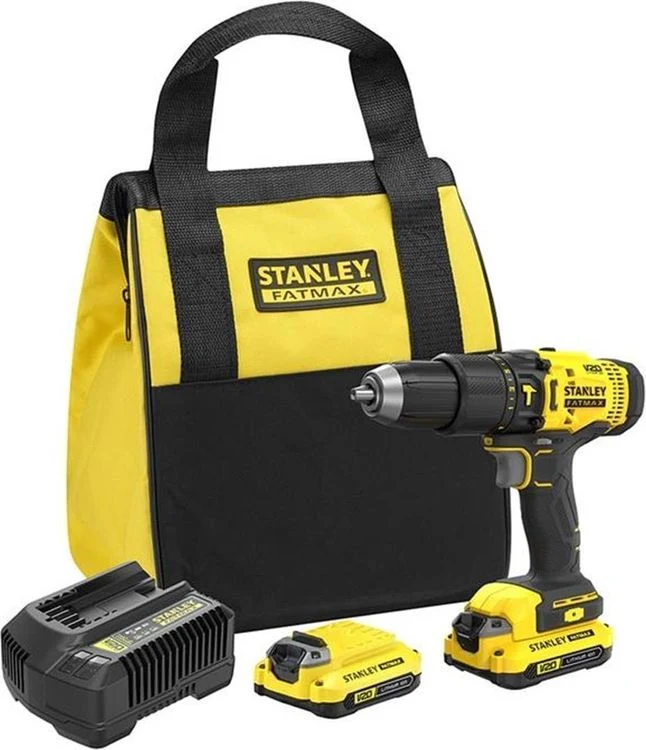 Stanley FatMax schroef-/klopboormachine SFMCD711C2S-QW 18V 2 accu's