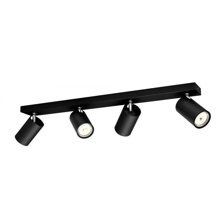 Philips myLiving LED Kosipo 4-lichts plafondlamp dimbaar zwart