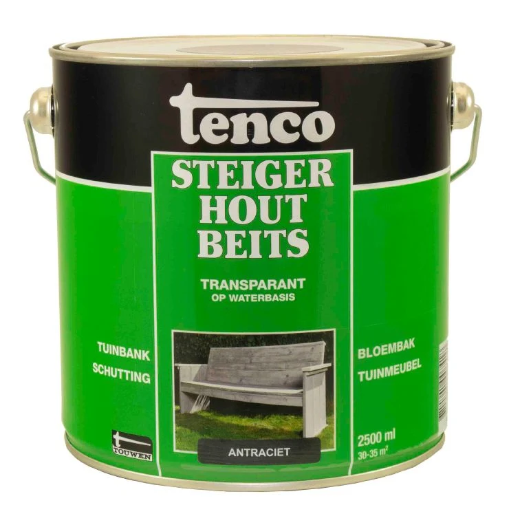 Tenco steigerhoutbeits antraciet 2,5L