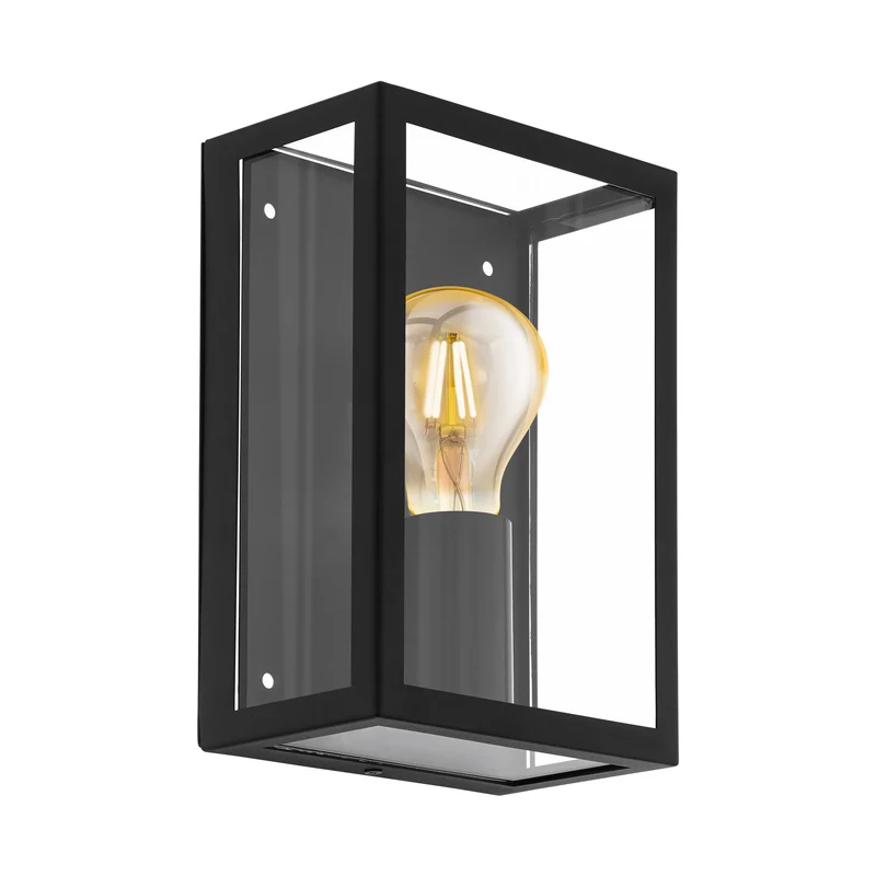 Eglo buitenlamp Alamonte zwart/glas