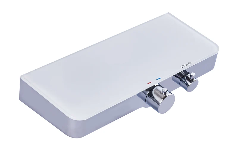 Schutte Ocean thermostaatkraan douche chroom, wit 15cm