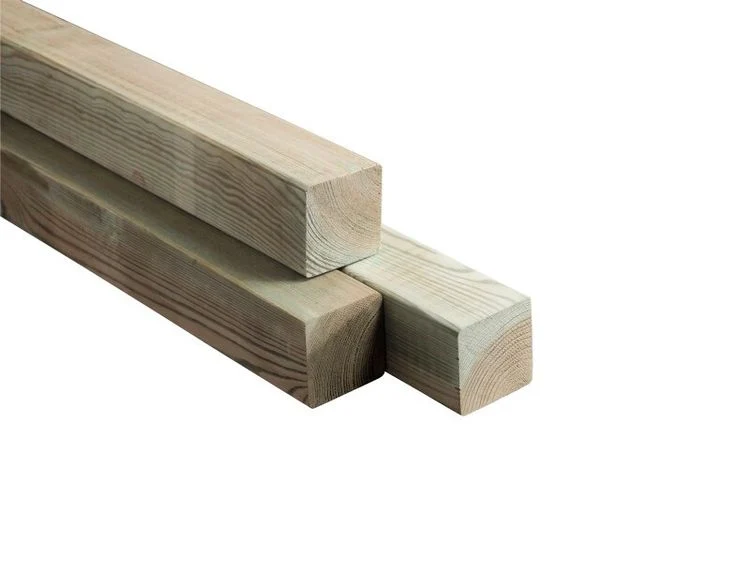 Paal vierkant haaks geschaafd celfix naaldhout 6,8x6,8x210cm