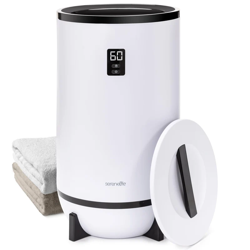 Handdoekwarmer – Elektrische Handdoekverwarmer – Handdoekdroger – Badkamerverwarmer – Handdoekverwarmer Compact – Timer Met Automatische Uitschakeling – Zwart