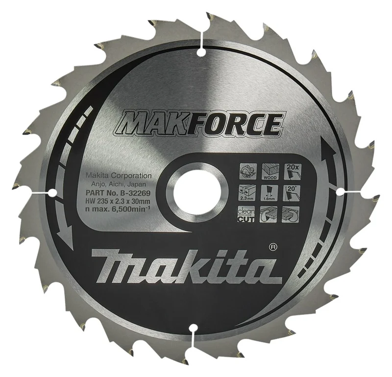 Makita ZAAGB HOUT 235X30X2,3 20T 20G