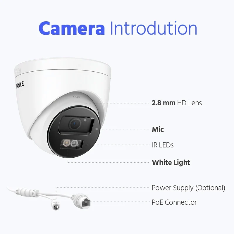 Beveiligingscamera Set – Camerabewaking – Beveiligingssysteem – Bewakingscamera – Surveillancecamera – 12MP Resolutie – Kleurennachtzicht 30 Meter