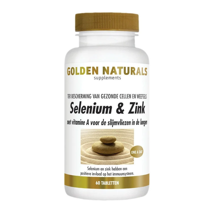 Golden Naturals Selenium & Zink (60 stuks)