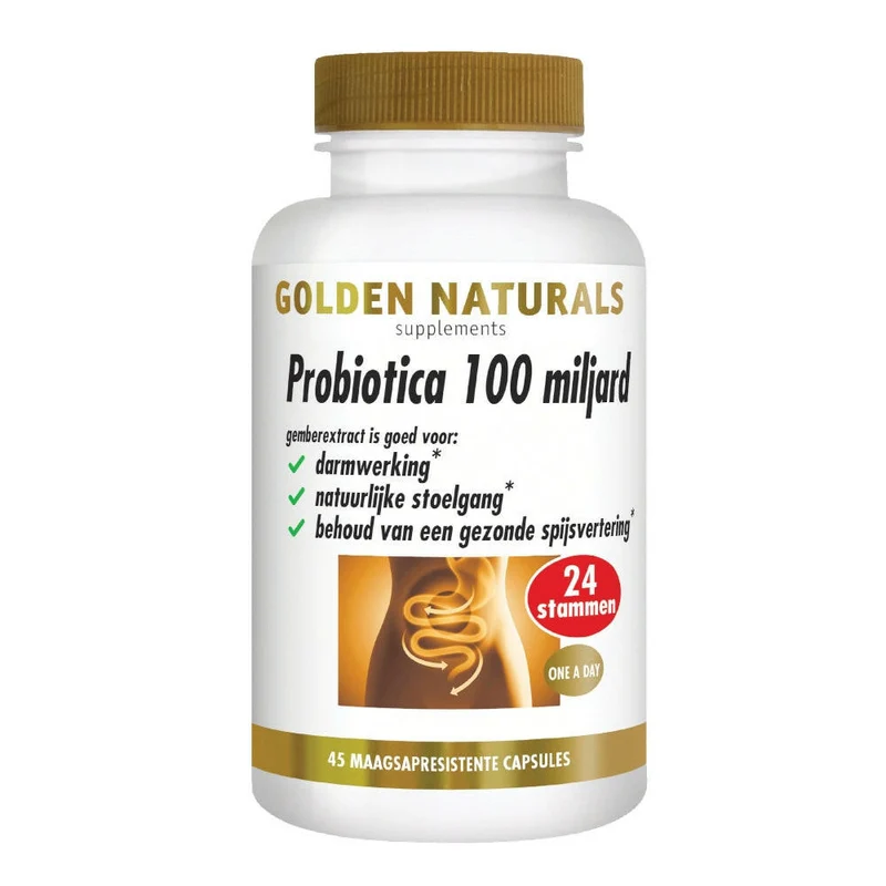 Golden Naturals Probiotica 100 miljard (45 stuks)