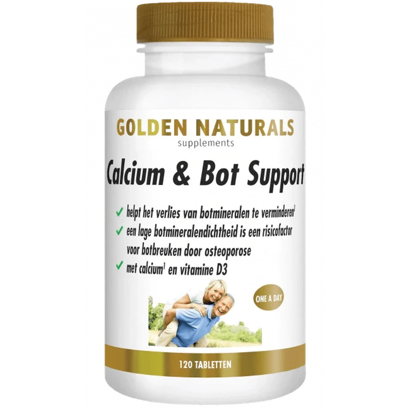 Golden Naturals Calcium & Bot Support (120 & 180 tabletten)