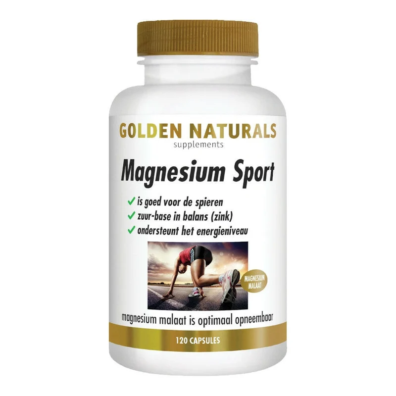 Golden Naturals Magnesium Sport (120 veganistische capsules)