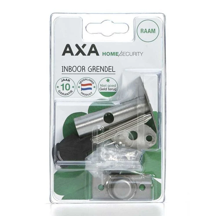 AXA 7322 insteekgrendel schild met sluiting naturel rechthoek RVS