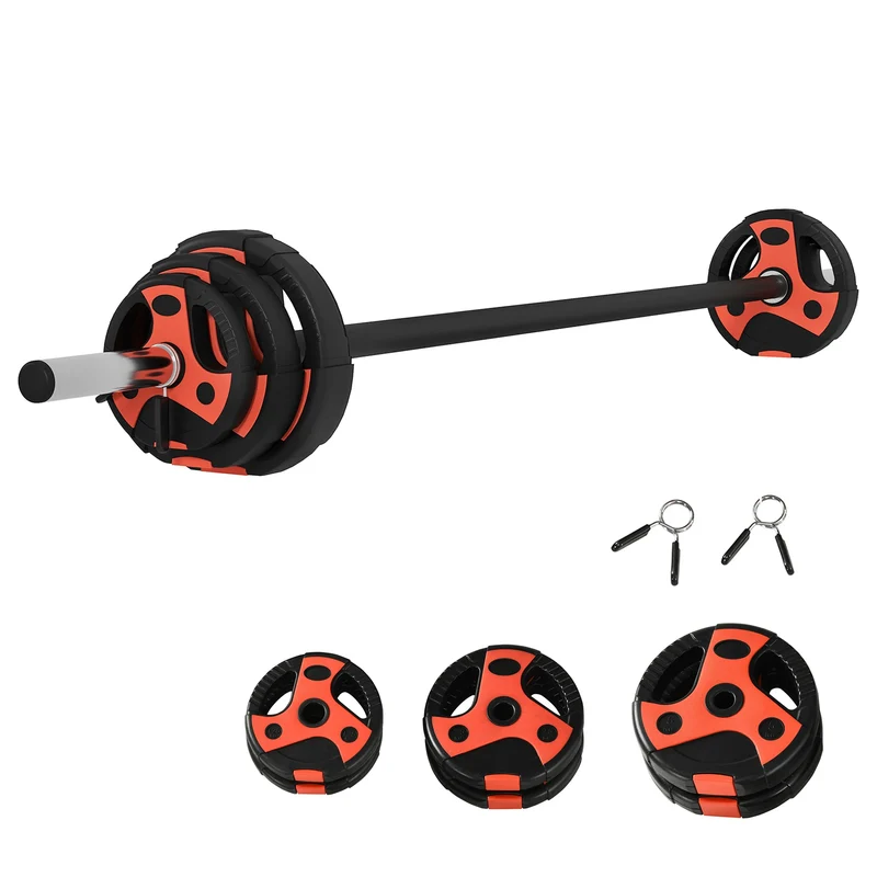 Halterset - Verstelbare - Halterstang - 20 kg Gewichtset - 1.25 kg - 2.5 kg - 5 kg Schijven - Voor Krachttraining - en Fitness - Duurzame Gewichtsplaten
