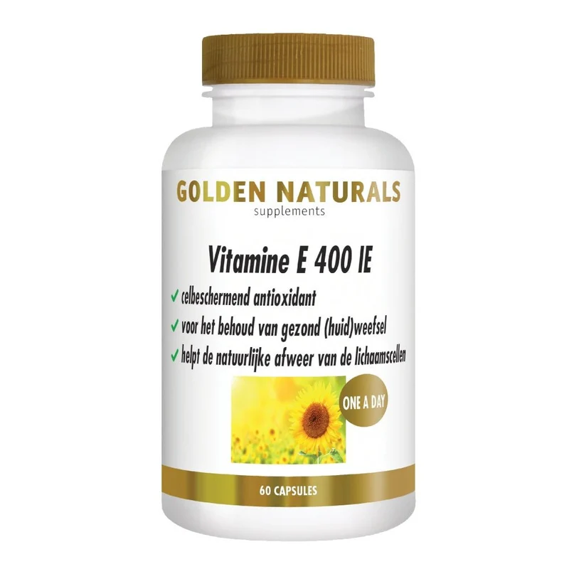 Golden Naturals Vitamine E 400 IE (60 stuks)