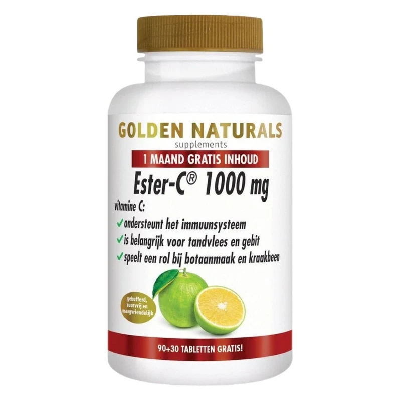 Golden Naturals Ester-C 1000mg (90+30 tabletten