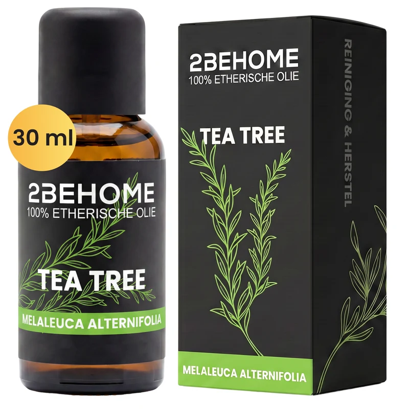 2BEHOME Etherische Olie Tea Tree - 30 ML - 1 Stuk - Essentiële olie voor Aromatherapie