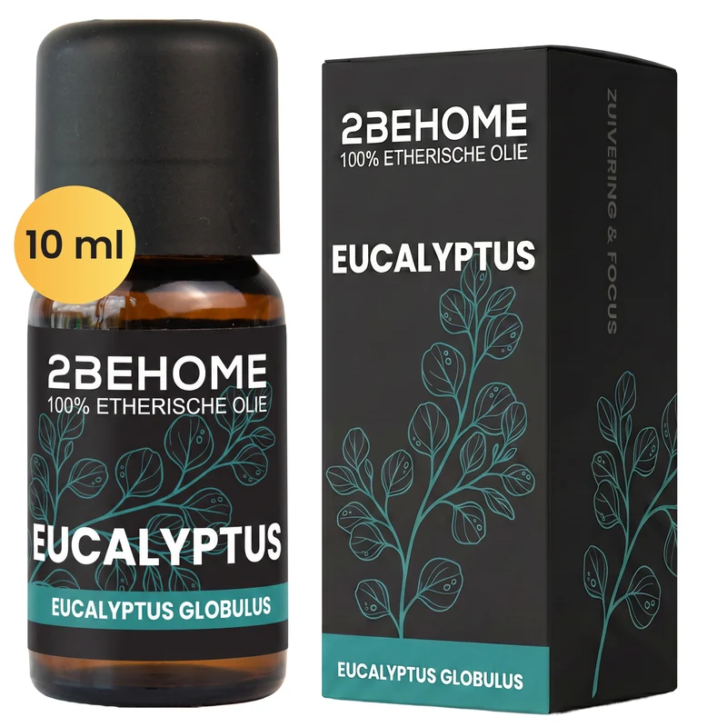 2BEHOME Etherische Olie Eucalyptus - 10 ML - 1 Stuk - Essentiële olie voor Aromatherapie