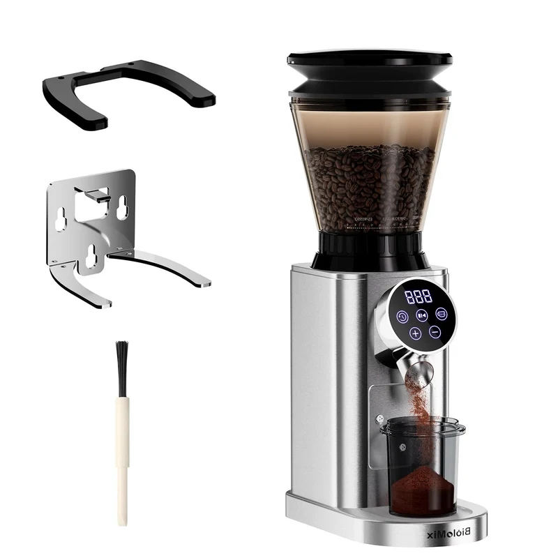 Koffiemolen - Koffiemolen Electrisch - Automatische Koffiemolen - Automatische Burr Koffiemolen - 48 Maalinstellingen – Instelbaar voor Espresso & American Coffee